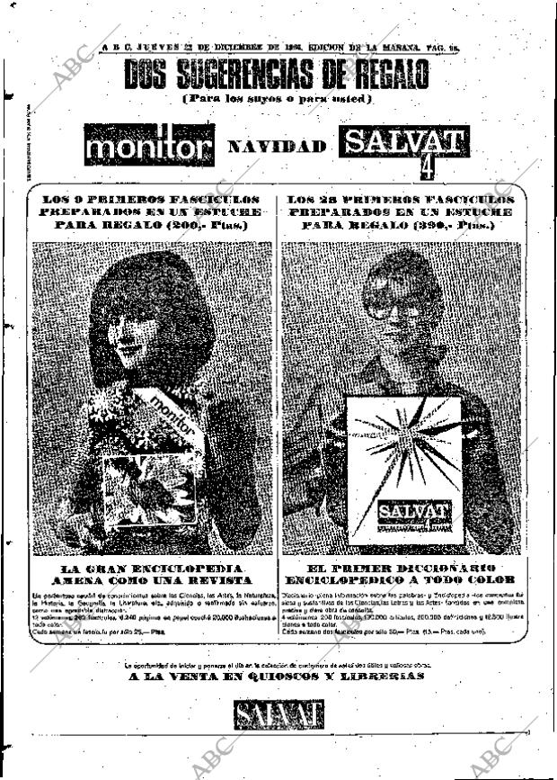 ABC MADRID 22-12-1966 página 96