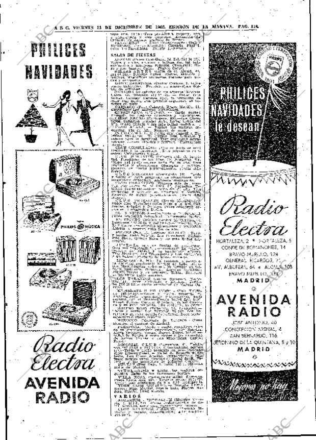 ABC MADRID 23-12-1966 página 118