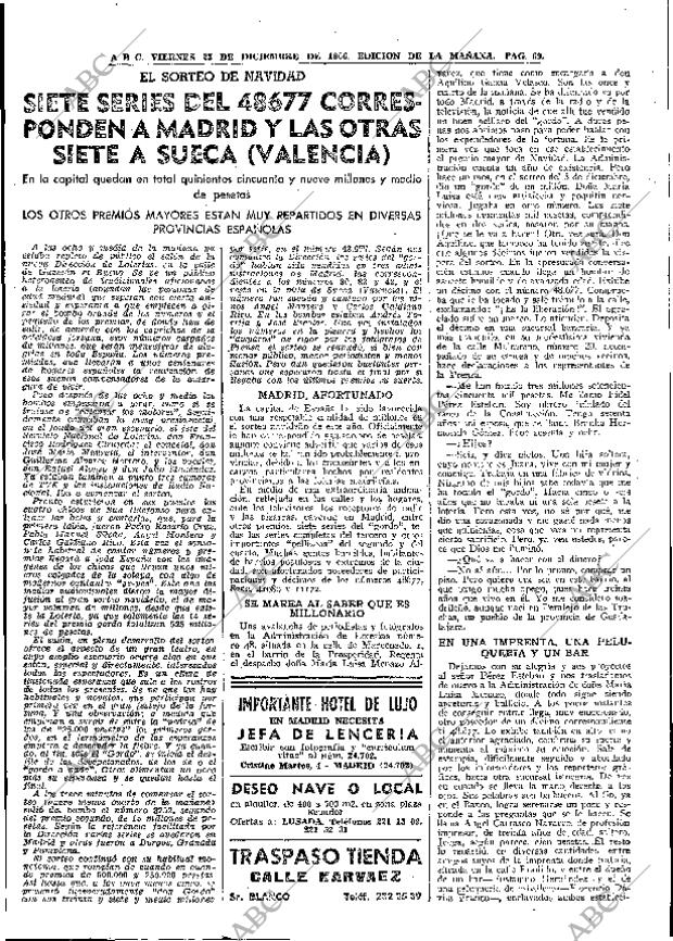 ABC MADRID 23-12-1966 página 69