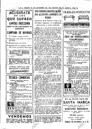 ABC MADRID 23-12-1966 página 74