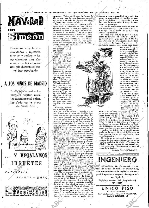 ABC MADRID 23-12-1966 página 96