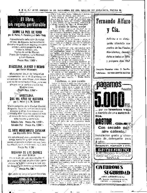 ABC SEVILLA 24-12-1966 página 96