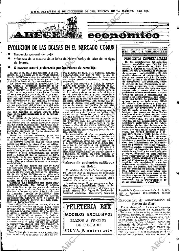 ABC MADRID 27-12-1966 página 101