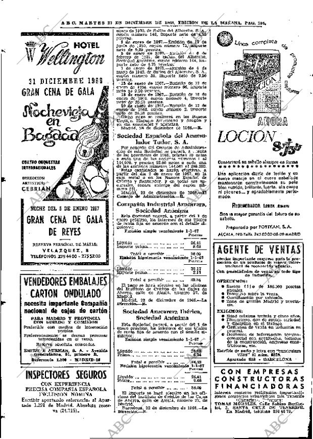 ABC MADRID 27-12-1966 página 104