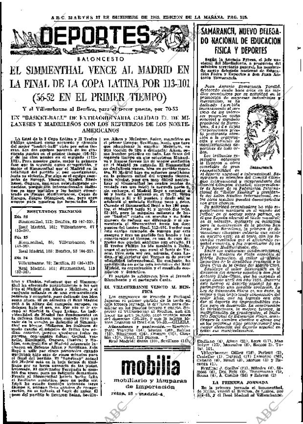 ABC MADRID 27-12-1966 página 105