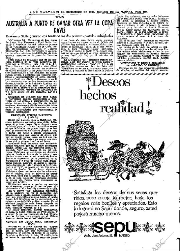 ABC MADRID 27-12-1966 página 109