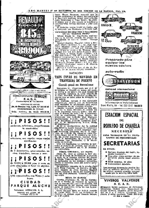 ABC MADRID 27-12-1966 página 110