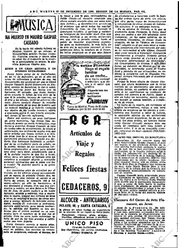 ABC MADRID 27-12-1966 página 111