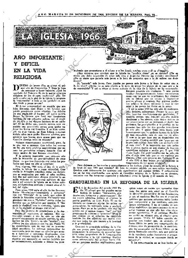 ABC MADRID 27-12-1966 página 73