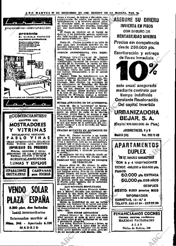 ABC MADRID 27-12-1966 página 78