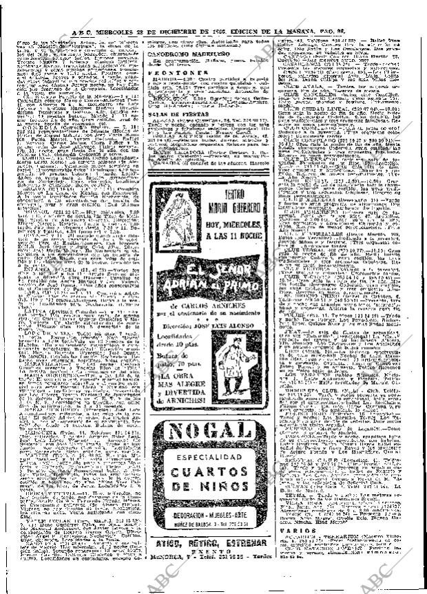 ABC MADRID 28-12-1966 página 96