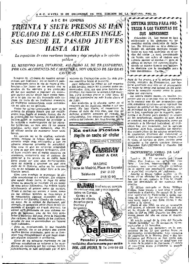 ABC MADRID 29-12-1966 página 51