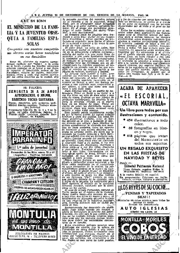 ABC MADRID 29-12-1966 página 56