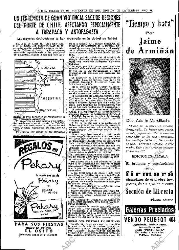 ABC MADRID 29-12-1966 página 61