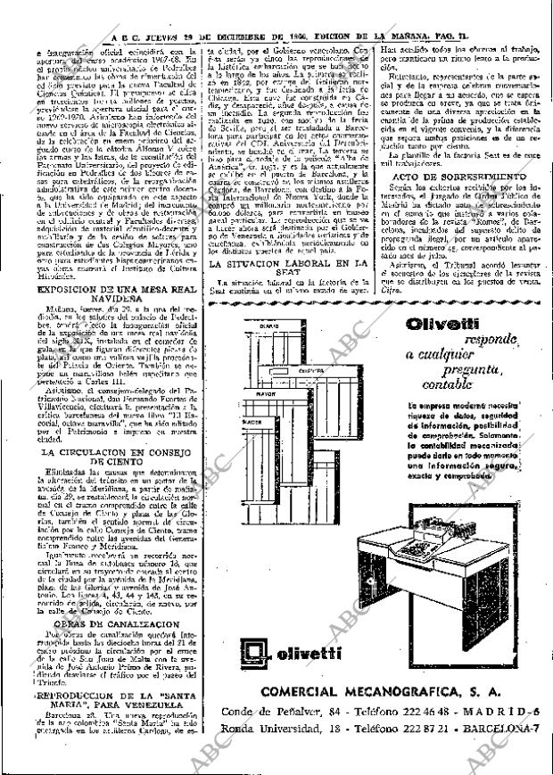 ABC MADRID 29-12-1966 página 71