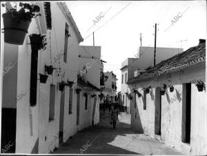 Vista de una calle de Marbella (Málaga)