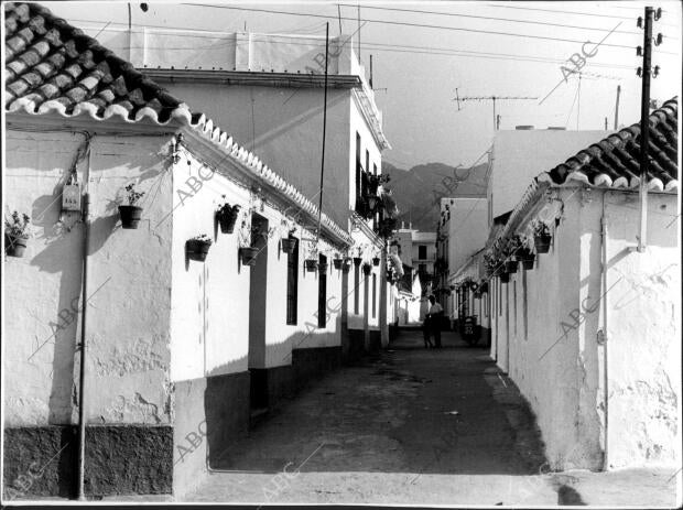Vista de una calle de Marbella (Málaga)