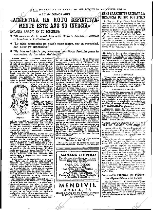 ABC MADRID 01-01-1967 página 61