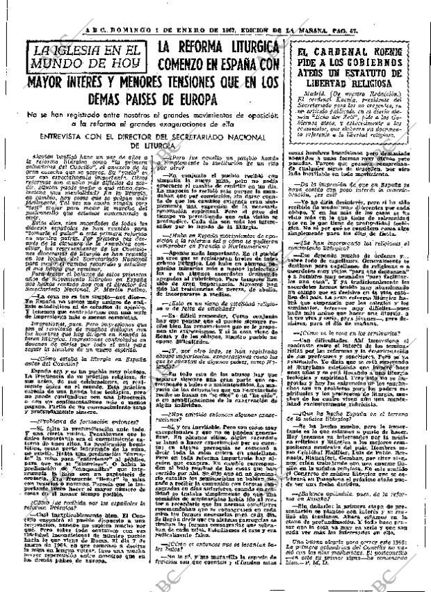 ABC MADRID 01-01-1967 página 67