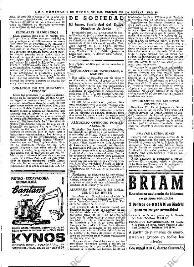 ABC MADRID 01-01-1967 página 80