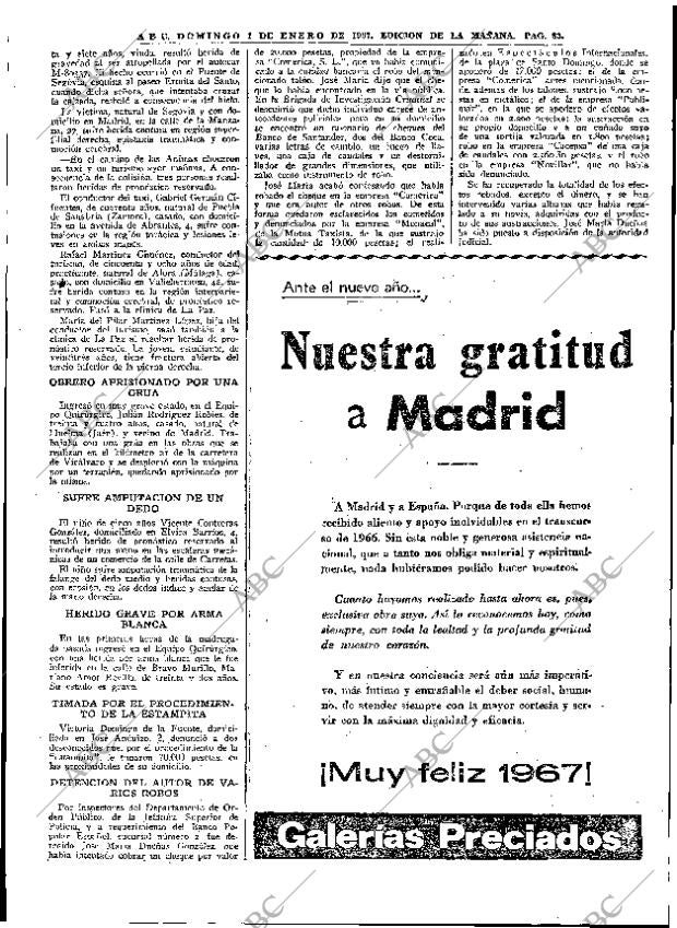 ABC MADRID 01-01-1967 página 83