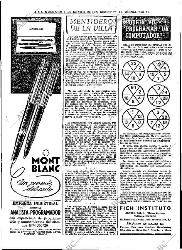 ABC MADRID 01-01-1967 página 84