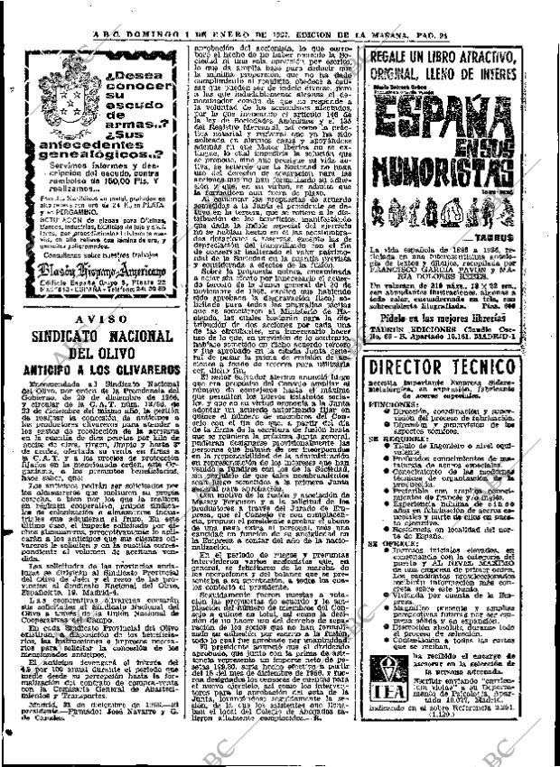 ABC MADRID 01-01-1967 página 94