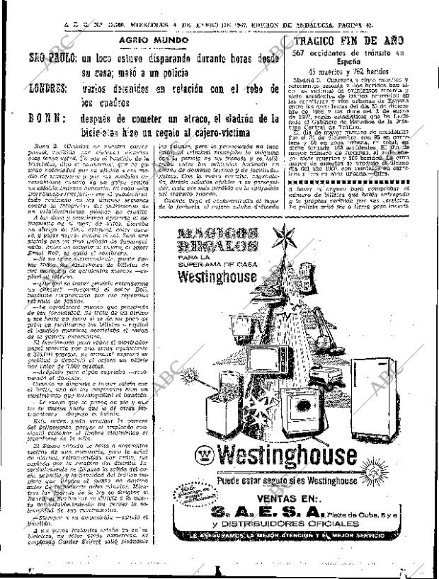ABC SEVILLA 04-01-1967 página 41