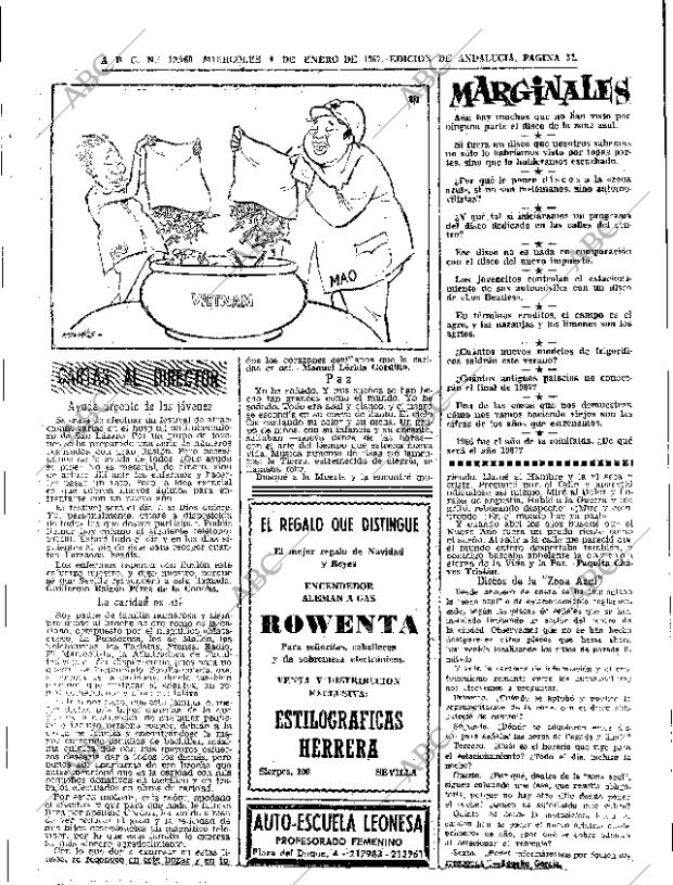 ABC SEVILLA 04-01-1967 página 57