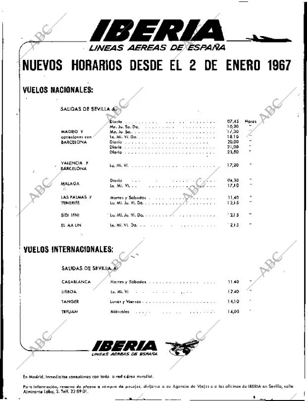 ABC SEVILLA 05-01-1967 página 22