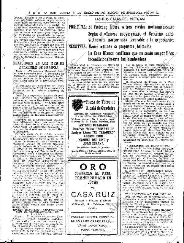 ABC SEVILLA 05-01-1967 página 33