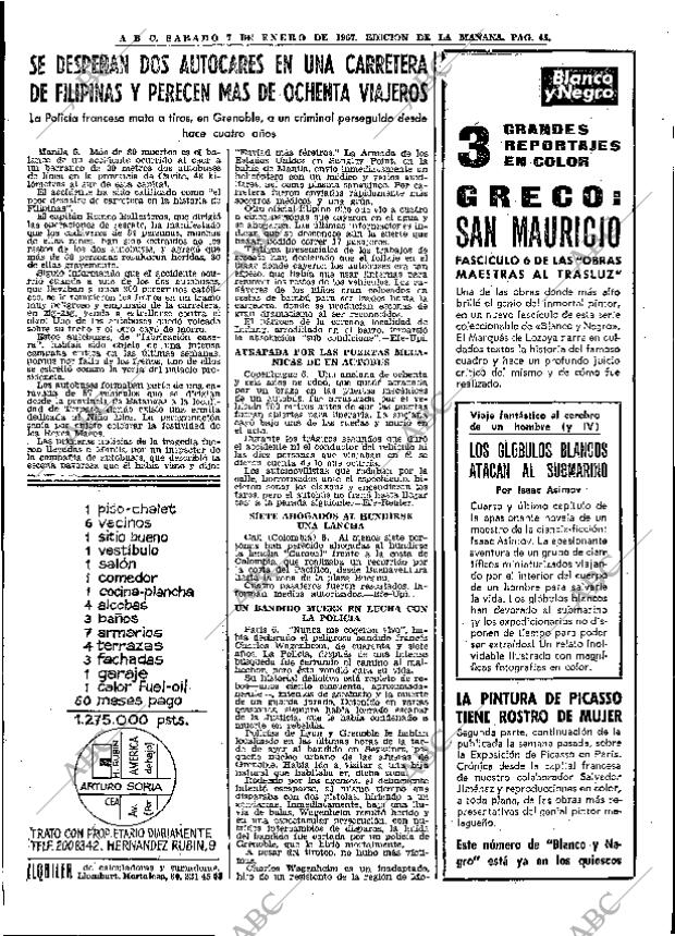 ABC MADRID 07-01-1967 página 45