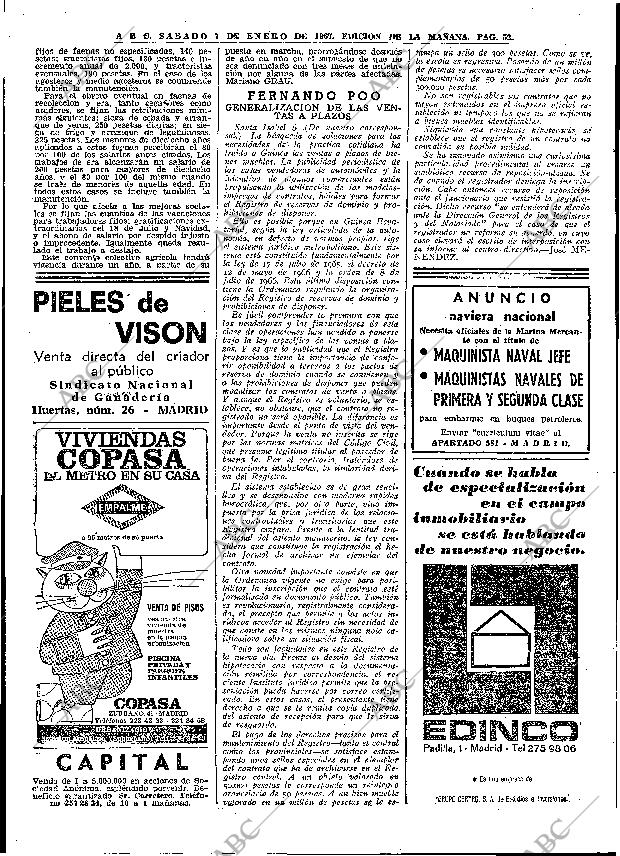 ABC MADRID 07-01-1967 página 52