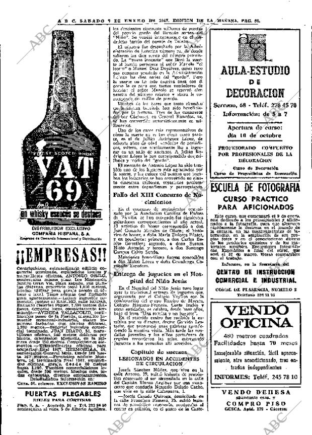 ABC MADRID 07-01-1967 página 56