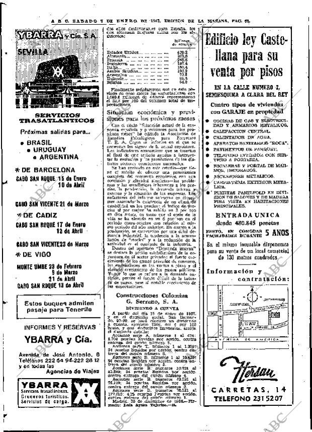 ABC MADRID 07-01-1967 página 62