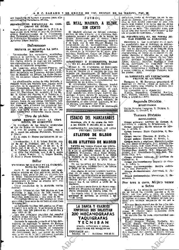 ABC MADRID 07-01-1967 página 68