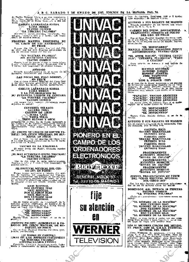ABC MADRID 07-01-1967 página 73