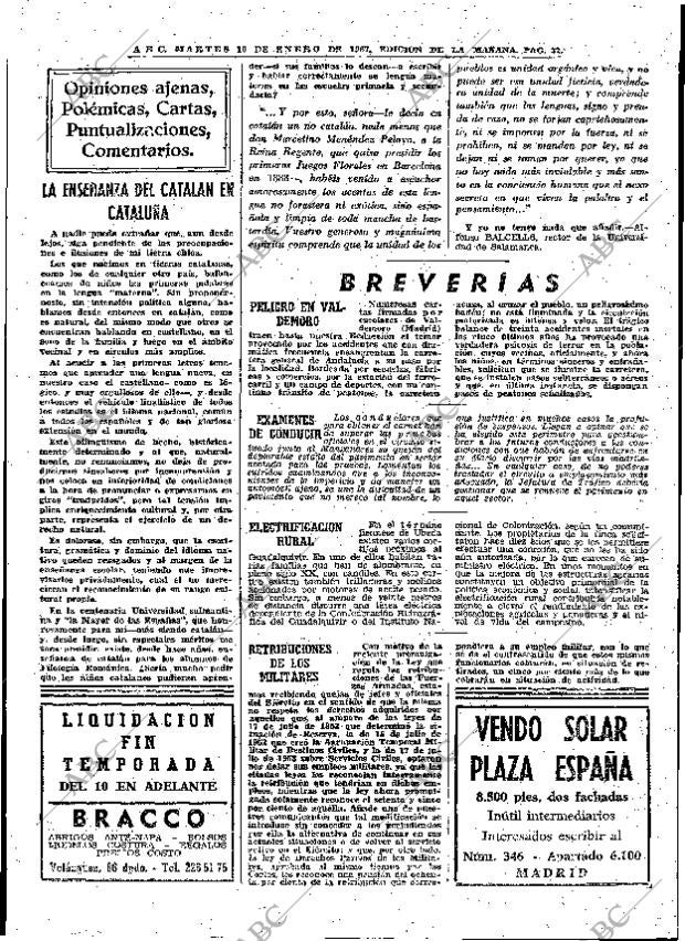 ABC MADRID 10-01-1967 página 32
