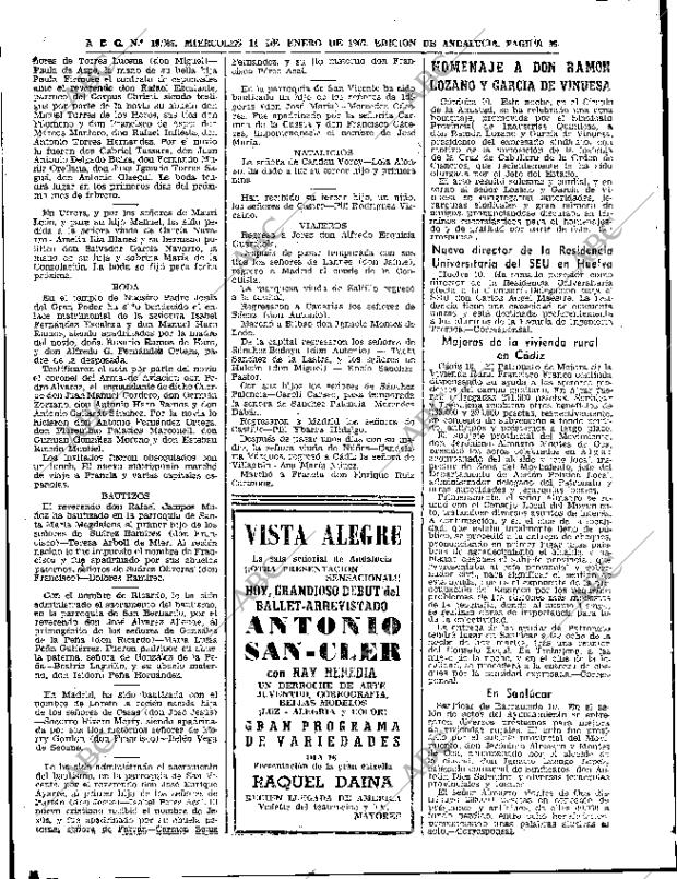 ABC SEVILLA 11-01-1967 página 36