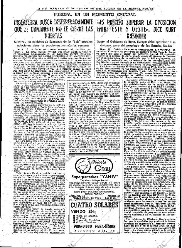 ABC MADRID 17-01-1967 página 33
