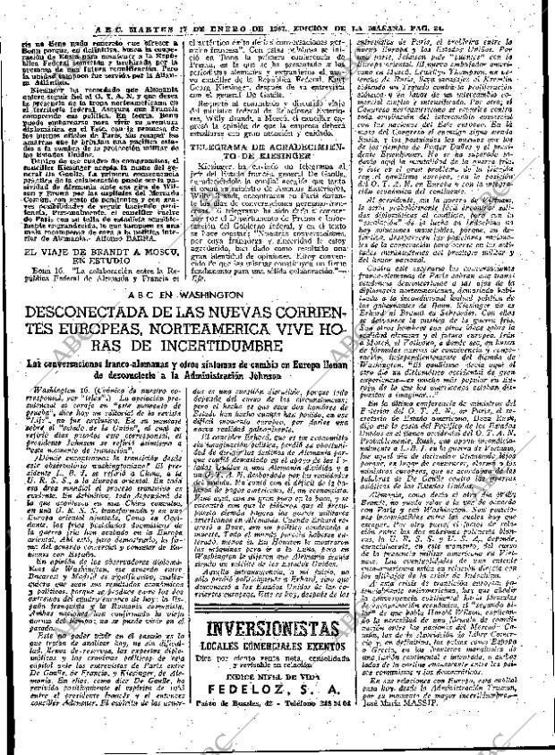 ABC MADRID 17-01-1967 página 34