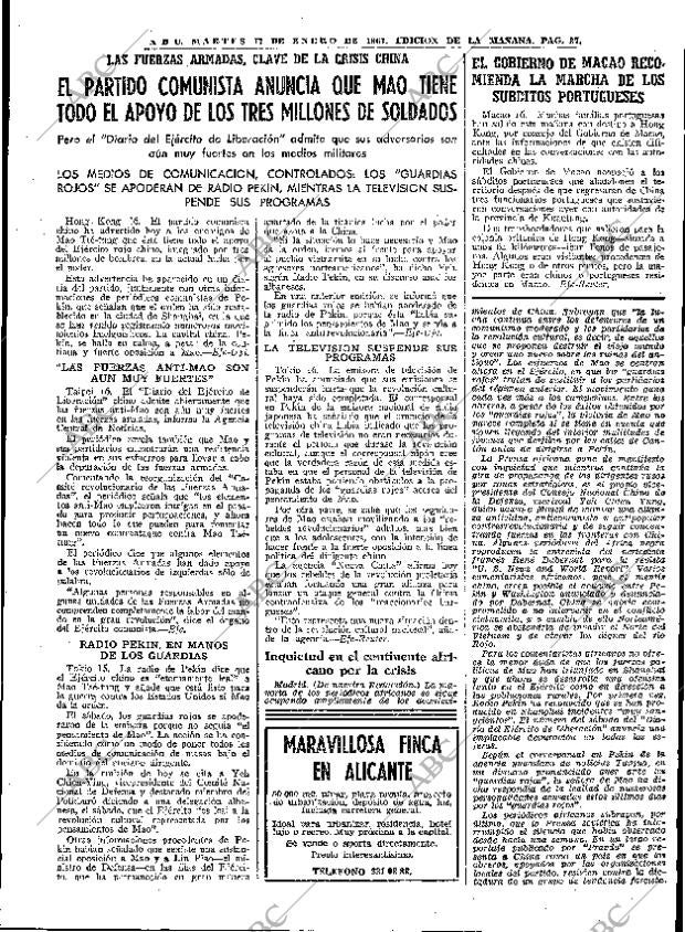 ABC MADRID 17-01-1967 página 37