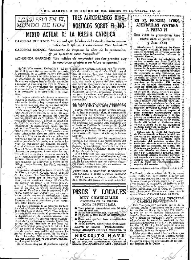 ABC MADRID 17-01-1967 página 43