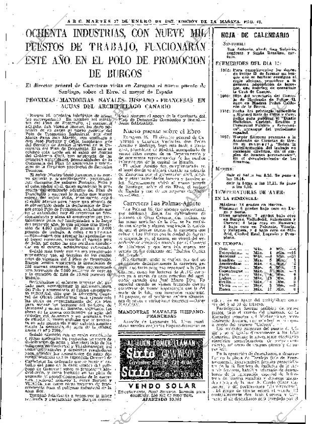ABC MADRID 17-01-1967 página 47