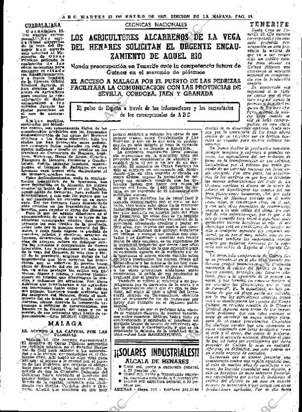 ABC MADRID 17-01-1967 página 49