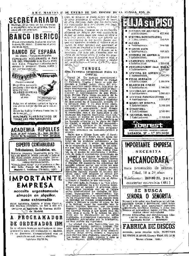 ABC MADRID 17-01-1967 página 50