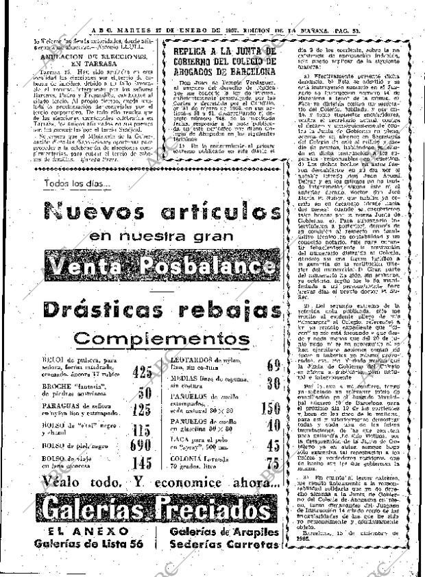 ABC MADRID 17-01-1967 página 53
