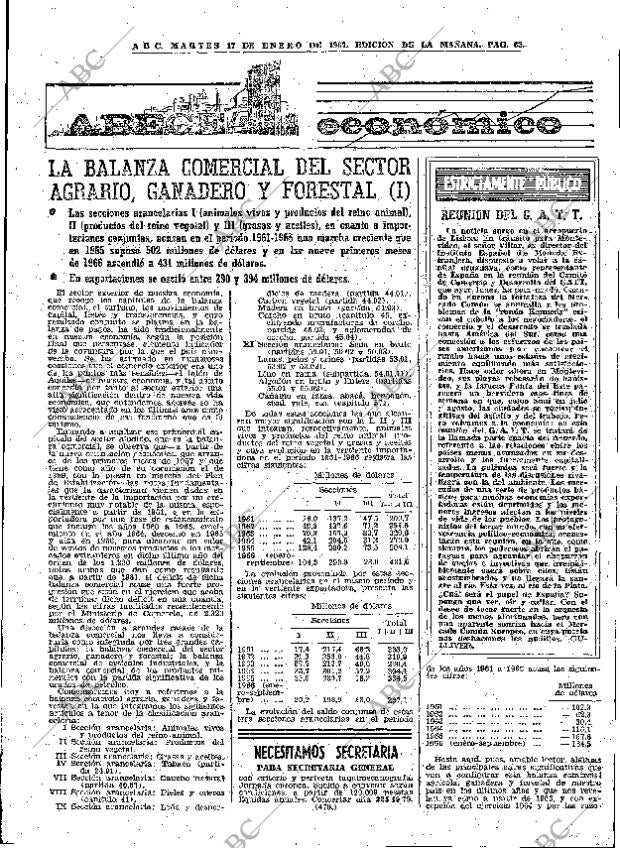 ABC MADRID 17-01-1967 página 63