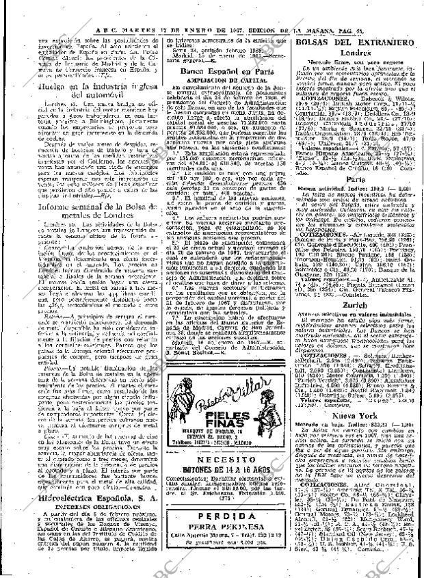 ABC MADRID 17-01-1967 página 65