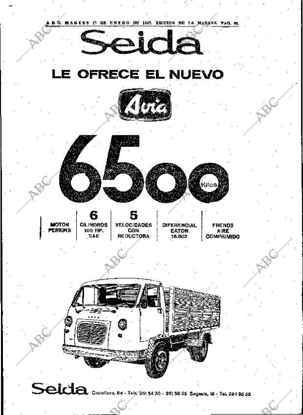 ABC MADRID 17-01-1967 página 66